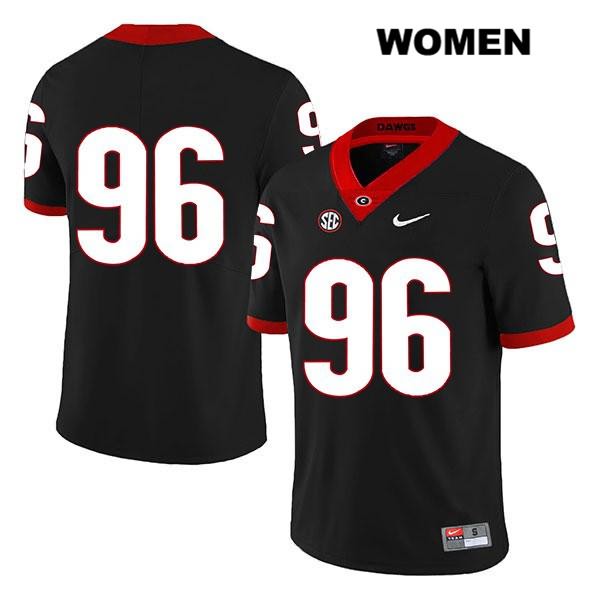 Georgia Bulldogs Women's Jack Podlesny #96 NCAA No Name Legend Authentic Black Nike Stitched College Football Jersey JDT3056RA